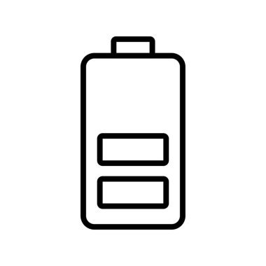 pil simgesi. Tasarım biçimi beyaz arkaplanda izole edildi