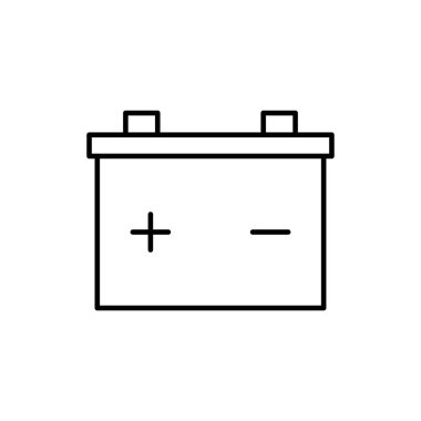 pil simgesi. Tasarım biçimi beyaz arkaplanda izole edildi