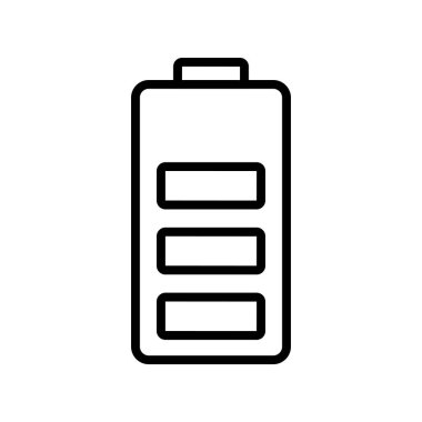 pil simgesi. Tasarım biçimi beyaz arkaplanda izole edildi