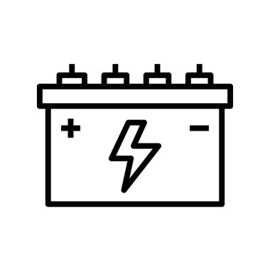 pil simgesi. Tasarım biçimi beyaz arkaplanda izole edildi
