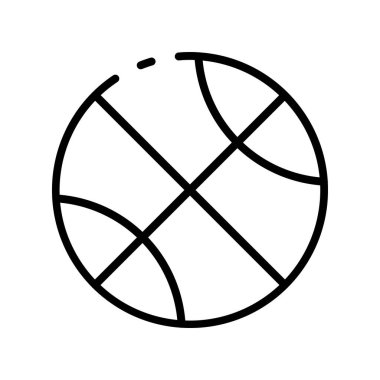Basketbol ikonu. Tasarım biçimi beyaz arkaplanda izole edildi
