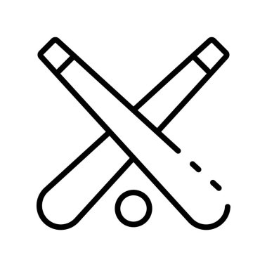 Beyzbol ikonu. Tasarım biçimi beyaz arkaplanda izole edildi