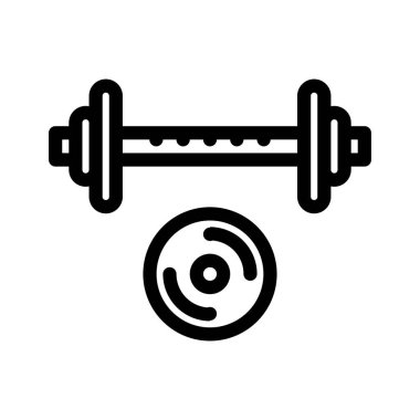 Halter ikonu. Tasarım biçimi beyaz arkaplanda izole edildi