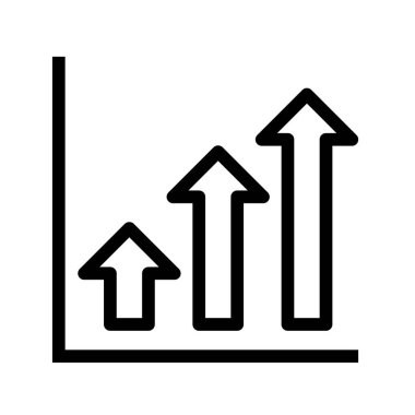 Bar çizelgesi simgesi. Tasarım biçimi beyaz arkaplanda izole edildi