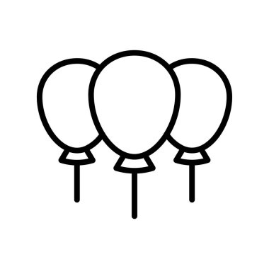 balon ikonu. Tasarım biçimi beyaz arkaplanda izole edildi