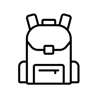 torba simgesi. Tasarım biçimi beyaz arkaplanda izole edildi