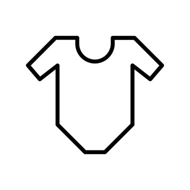 bebek ikonu. Tasarım biçimi beyaz arkaplanda izole edildi