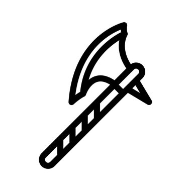 Balta simgesi. Tasarım biçimi beyaz arkaplanda izole edildi