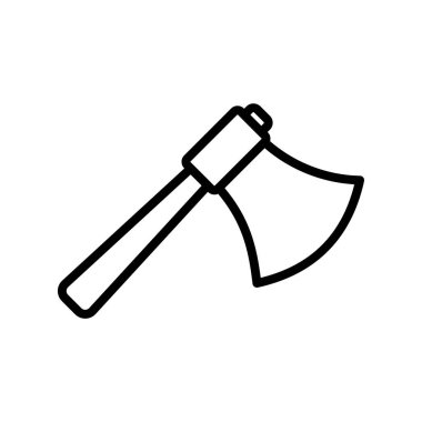 Balta simgesi. Tasarım biçimi beyaz arkaplanda izole edildi