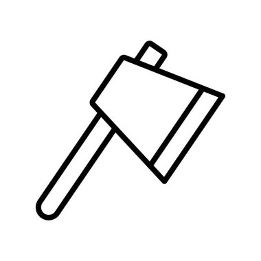 Balta simgesi. Tasarım biçimi beyaz arkaplanda izole edildi