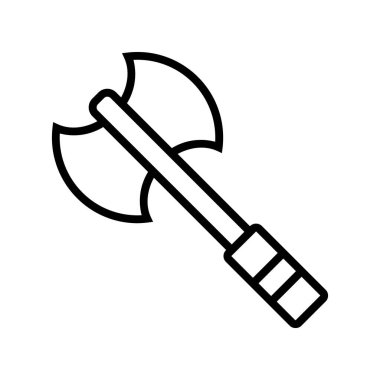 Balta simgesi. Tasarım biçimi beyaz arkaplanda izole edildi