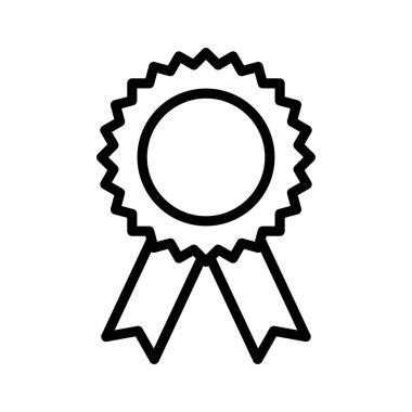 Ödül ikonu. Tasarım biçimi beyaz arkaplanda izole edildi