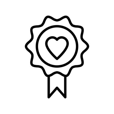 Ödül ikonu. Tasarım biçimi beyaz arkaplanda izole edildi