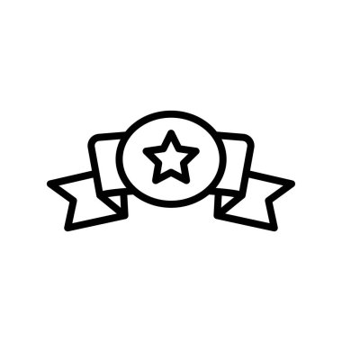 Ödül ikonu. Tasarım biçimi beyaz arkaplanda izole edildi