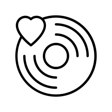 CD simgesi. Tasarım biçimi beyaz arkaplanda izole edildi