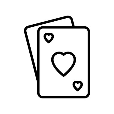 Kart simgesi. Tasarım biçimi beyaz arkaplanda izole edildi