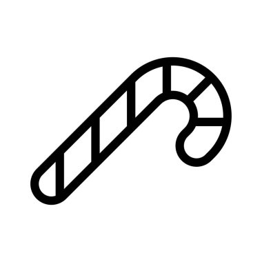 Baston ikonu. Tasarım biçimi beyaz arkaplanda izole edildi