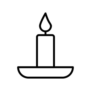 Mum simgesi. Tasarım biçimi beyaz arkaplanda izole edildi