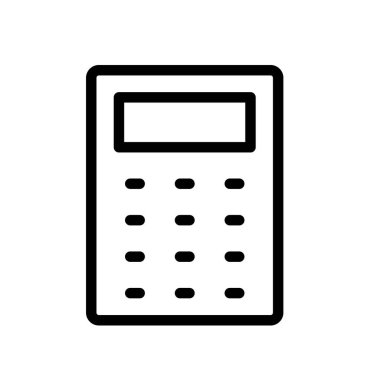 Simge hesaplanıyor. Tasarım biçimi beyaz arkaplanda izole edildi