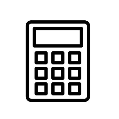 Simge hesaplanıyor. Tasarım biçimi beyaz arkaplanda izole edildi