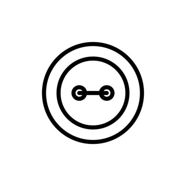 düğme simgesi. Tasarım biçimi beyaz arkaplanda izole edildi