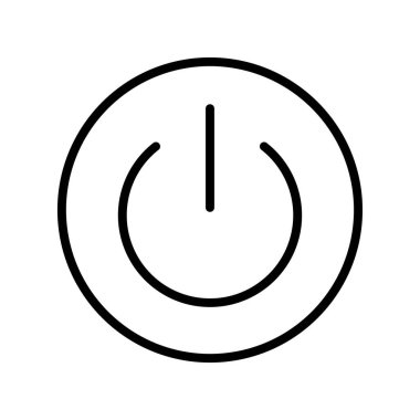 düğme simgesi. Tasarım biçimi beyaz arkaplanda izole edildi