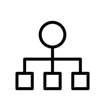 İş ikonu. Tasarım biçimi beyaz arkaplanda izole edildi