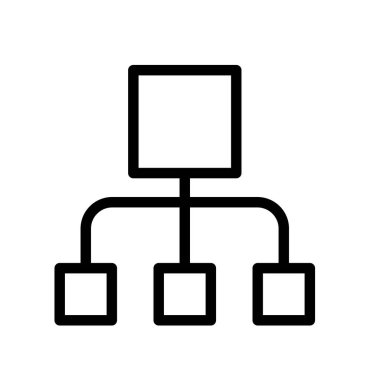 İş ikonu. Tasarım biçimi beyaz arkaplanda izole edildi