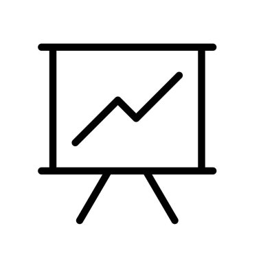 İş ikonu. Tasarım biçimi beyaz arkaplanda izole edildi