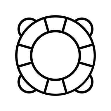 Şamandıra simgesi. Tasarım biçimi beyaz arkaplanda izole edildi