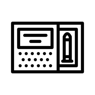 Mermi ikonu. Tasarım biçimi beyaz arkaplanda izole edildi