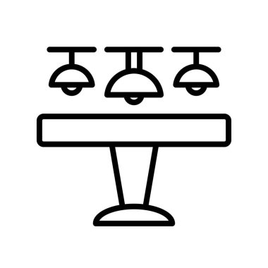 Ampul simgesi. Tasarım biçimi beyaz arkaplanda izole edildi