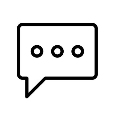 kabarcık konuşma ikonu. Tasarım biçimi beyaz arkaplanda izole edildi