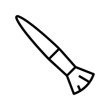 fırça simgesi. Tasarım biçimi beyaz arkaplanda izole edildi