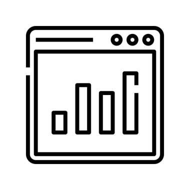Tarayıcı simgesi. Tasarım biçimi beyaz arkaplanda izole edildi
