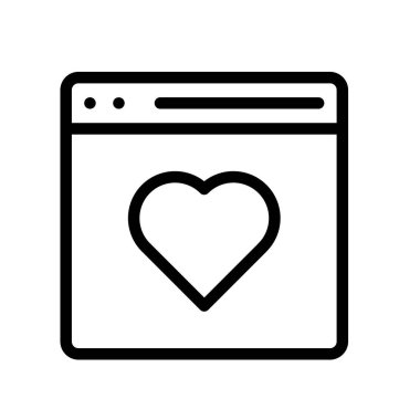 Tarayıcı simgesi. Tasarım biçimi beyaz arkaplanda izole edildi