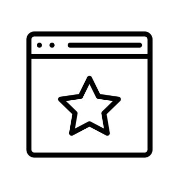 Tarayıcı simgesi. Tasarım biçimi beyaz arkaplanda izole edildi