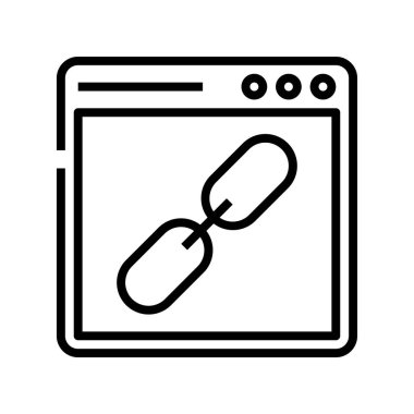 Tarayıcı simgesi. Tasarım biçimi beyaz arkaplanda izole edildi