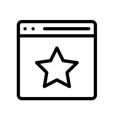 Tarayıcı simgesi. Tasarım biçimi beyaz arkaplanda izole edildi