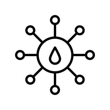 bağlantı simgesi. Tasarım biçimi beyaz arkaplanda izole edildi