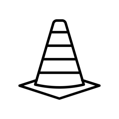 Koni simgesi. Tasarım biçimi beyaz arkaplanda izole edildi