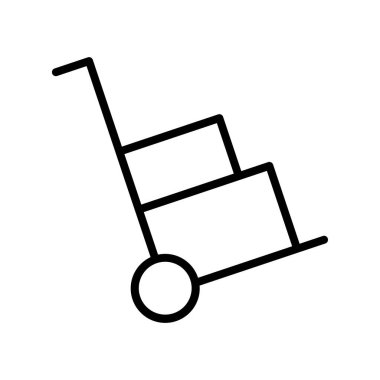 Ticaret ve alışveriş ikonu. Tasarım biçimi beyaz arkaplanda izole edildi