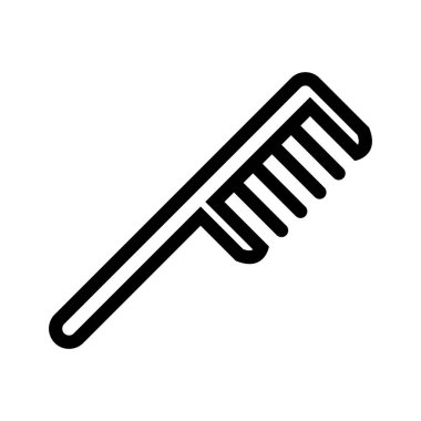 tarak simgesi. Tasarım biçimi beyaz arkaplanda izole edildi