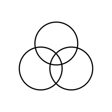 renk şeması simgesi. Tasarım biçimi beyaz arkaplanda izole edildi