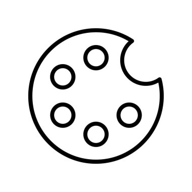 renk paleti simgesi. Tasarım biçimi beyaz arkaplanda izole edildi