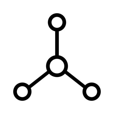 Kimya ikonu. Tasarım biçimi beyaz arkaplanda izole edildi