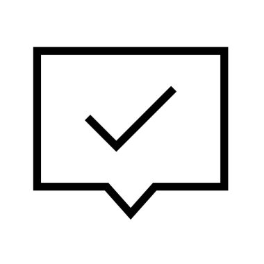 Sohbet ikonu. Tasarım biçimi beyaz arkaplanda izole edildi