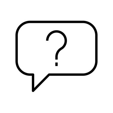 Sohbet ikonu. Tasarım biçimi beyaz arkaplanda izole edildi