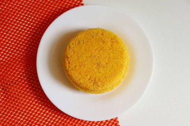 Brezilya Kuzeydoğu Kuskusu (Kuzen Nordestino). Tipik Brezilya Kuzeydoğu kahvaltısı..