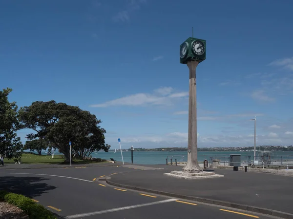 Wieża Zegarowa Nabrzeżu Devonport Nowa Zelandia — Zdjęcie stockowe
